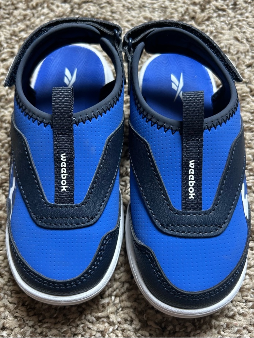 Reebok Weebok Kids Blue Slip-On Water Shoes size 8 toddler NEW
